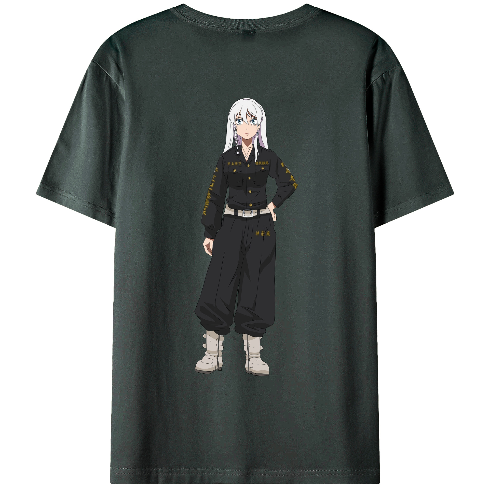 （画像用） 東京リベンジャーズ Tokyo Revengers 綿100％ メンズ半袖Tシャツ（バックプリント） 通気性